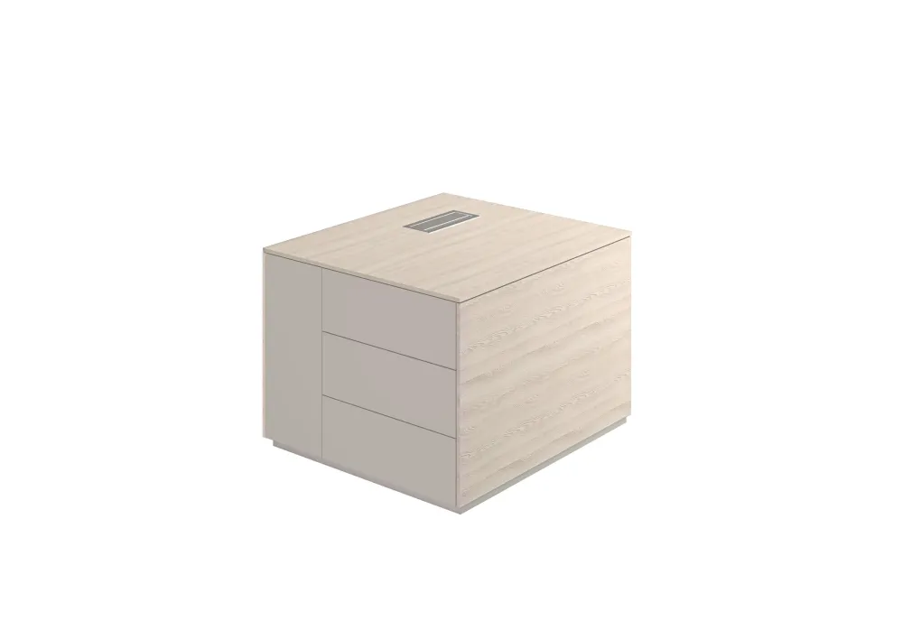 Тумба опорная обвязка YN, фасады GS, левая